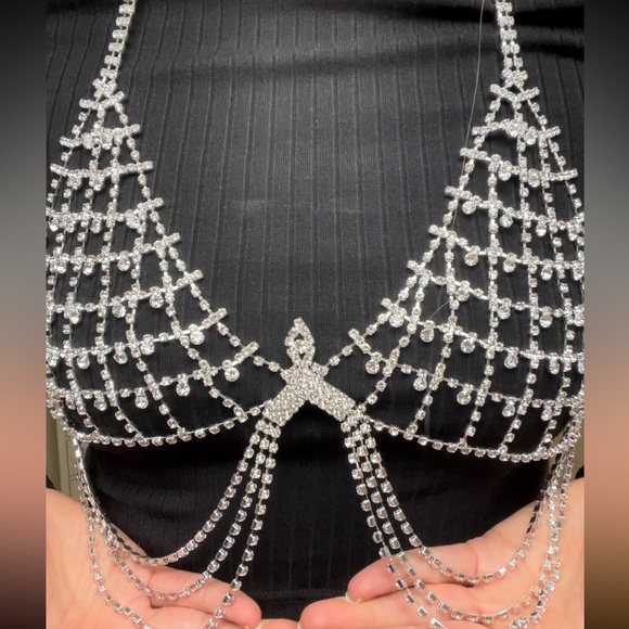 Crystal Bra with Tassels - Picture 4 of 10